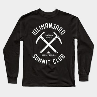 Kilimanjaro Summit Club  I climbed Mt Kilimanjairo Long Sleeve T-Shirt